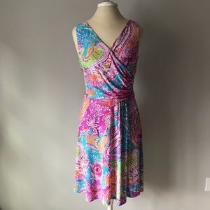LAUREN RALPH LAUREN PAISLEY DRESS SLEEVELESS s